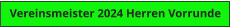 Vereinsmeister 2024 Herren Vorrunde